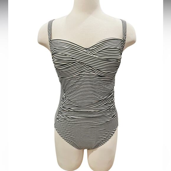 Nip Tuck Swim Sorrento Stripe Joanne One Piece Size 12 - Picture 2 of 14
